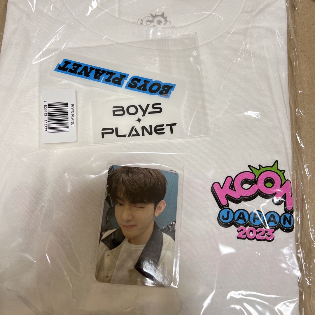 K-POP/アジアZB1 ジャンハオ KCON トレカ ステッカー Tシャツセット