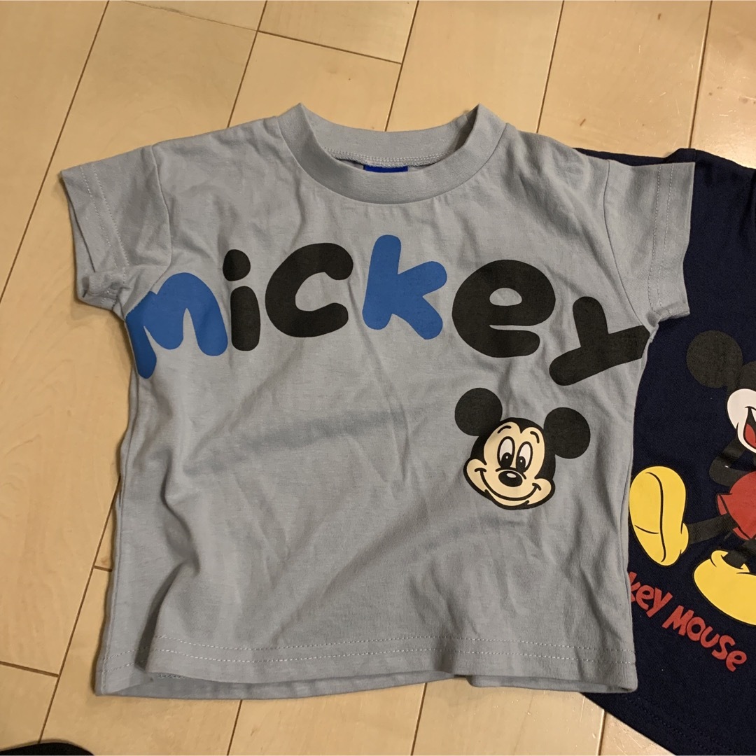 ミッキーマウス(ミッキーマウス)の⭐︎新品　ミッキー　ディズニー　Tシャツ　２枚セット　90 キッズ/ベビー/マタニティのキッズ服男の子用(90cm~)(Tシャツ/カットソー)の商品写真