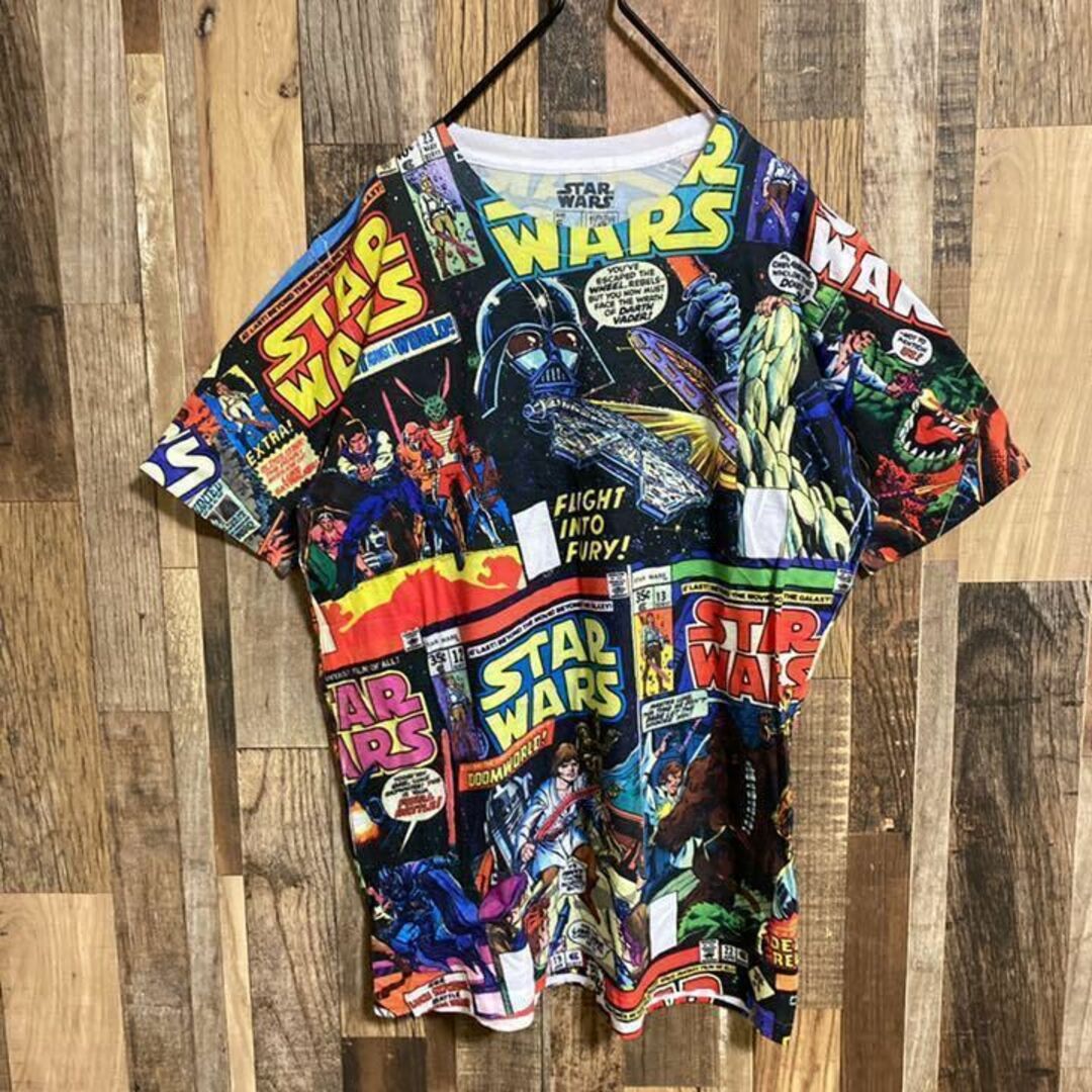 USA製 90s STAR WARS  総柄 限定Tシャツ