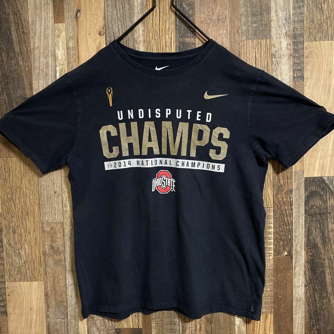 ナイキ メンズ 半袖 Tシャツ 黒 スポーツ 2014 L USA 90s