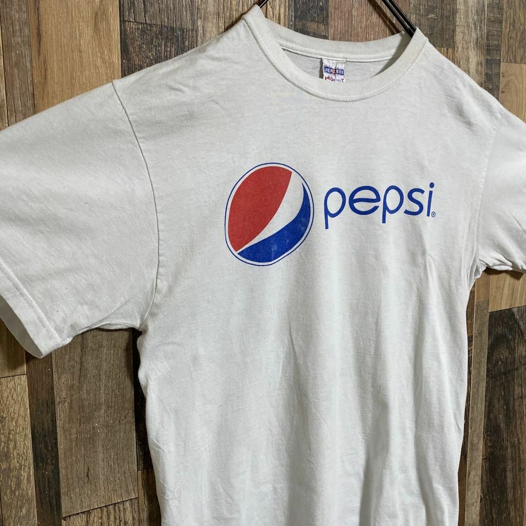 JERZEES - ジャージーズ メンズ 半袖 Tシャツ 白 ペプシコーラ USA古着