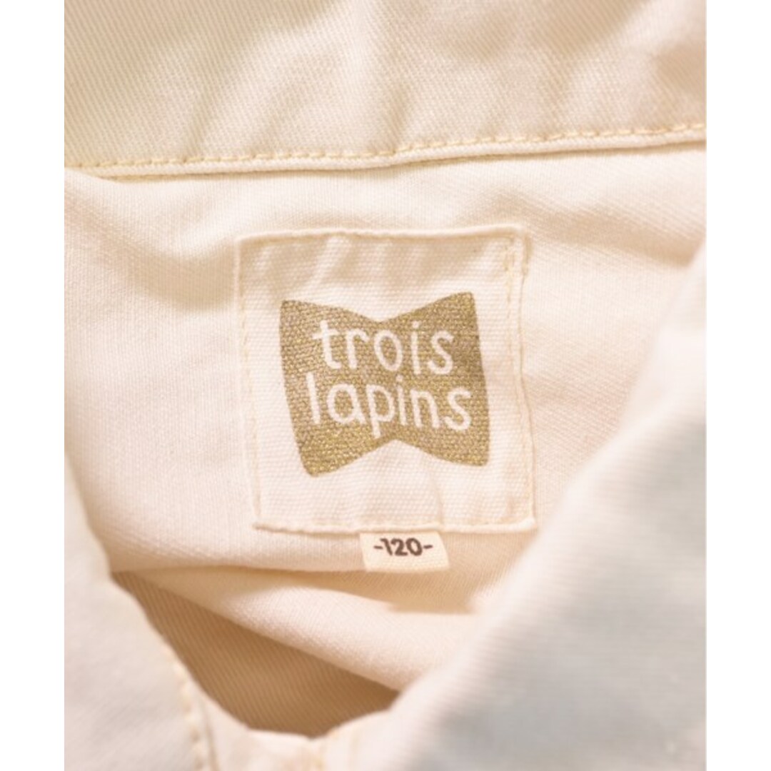 trois lapins(トロワラパン)のTROIS LAPINS トロワラパン ブルゾン（その他） 120 アイボリー 【古着】【中古】 キッズ/ベビー/マタニティのキッズ服女の子用(90cm~)(ジャケット/上着)の商品写真