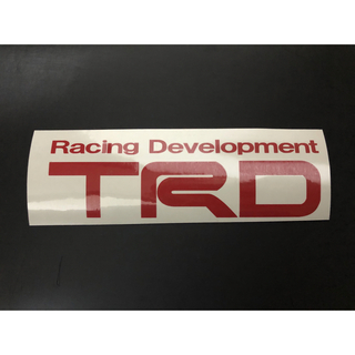 トヨタ TRD USDM エンブレム ロゴ マーク ステッカー 赤 (車外アクセサリ)