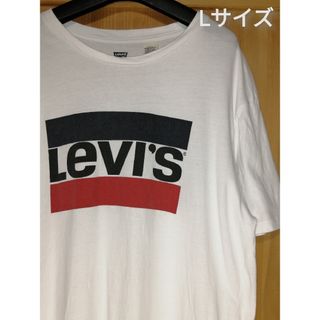 リーバイス(Levi's)のLevi's　Lサイズ　ロゴプリントTシャツ　ホワイト(Tシャツ/カットソー(半袖/袖なし))