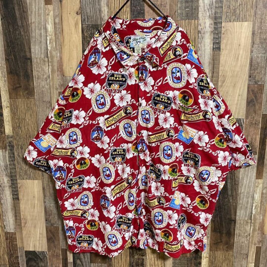 ビッグ ドッグス 犬 アニマル 総柄 超ビッグサイズ!5XL シャツ USA
