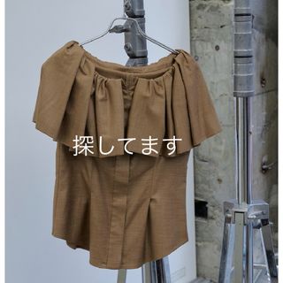 エイミーイストワール(eimy istoire)のjose moon DROP RUFFLE BLOUSE  (シャツ/ブラウス(半袖/袖なし))