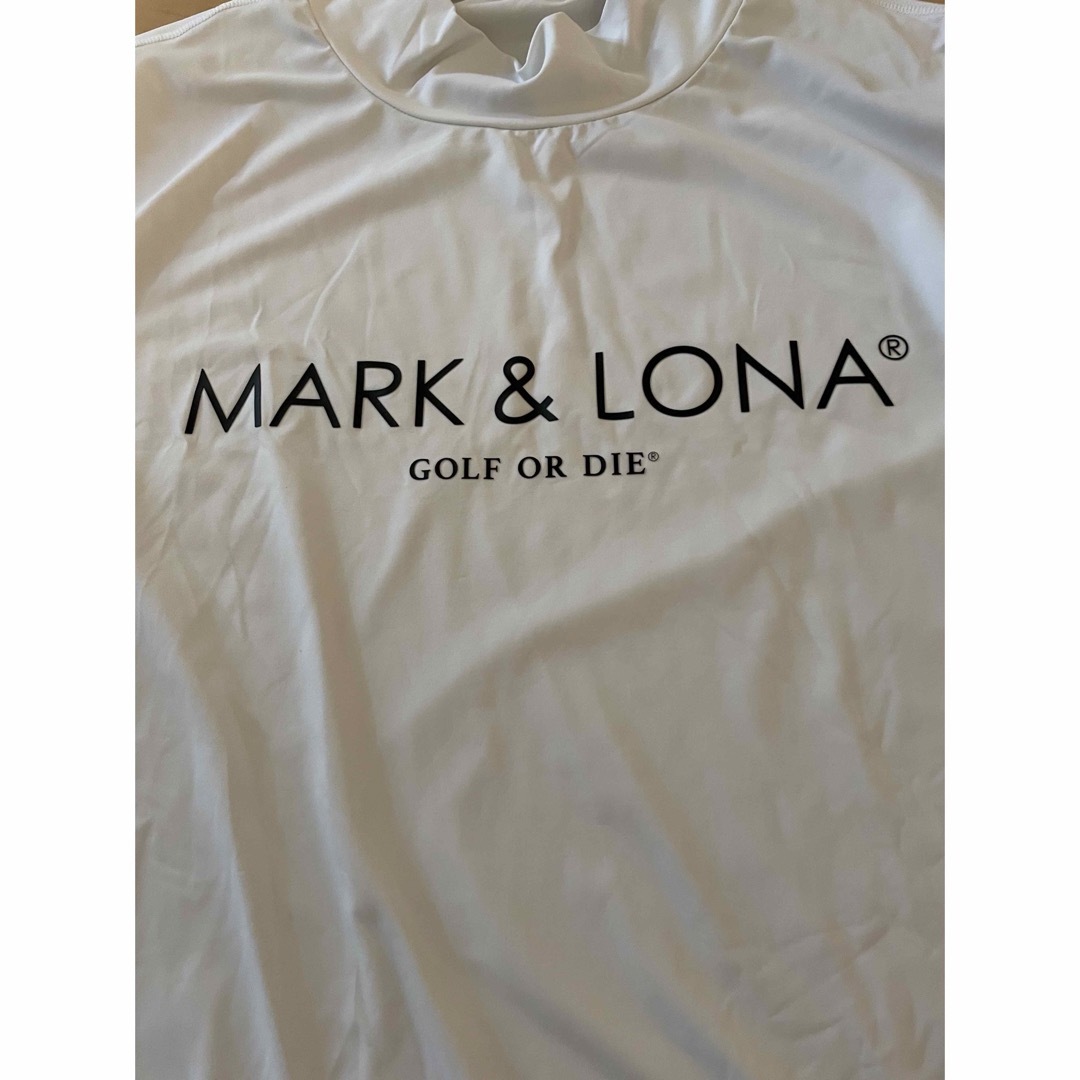 MARK&LONA(マークアンドロナ)のマークアンドロナ　アンダーシャツ　48 ホワイト　美品 スポーツ/アウトドアのゴルフ(ウエア)の商品写真