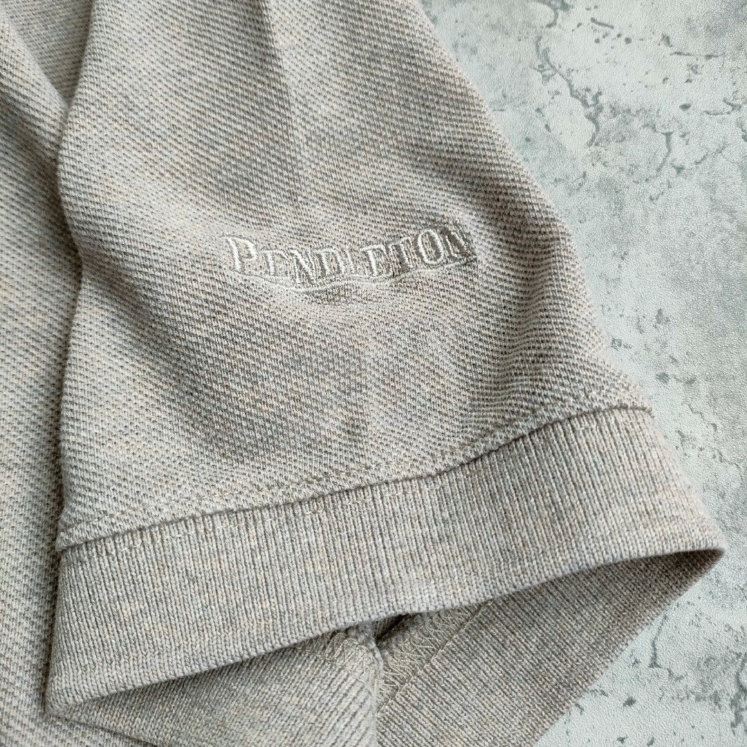PENDLETON 【C132】PENDLETON 90s 鹿の子半袖ポロシャツ 袖リブ 肩刺繍の通販 by koh PENDLETON ポロシャツ