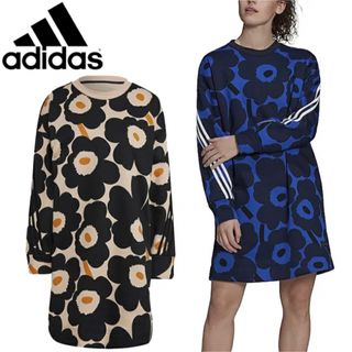 アディダス(adidas)のadidas マリメッコ　スウェットワンピース(ひざ丈ワンピース)