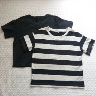 ムジルシリョウヒン(MUJI (無印良品))の無印良品 Tシャツ 2枚セット 110サイズ(Tシャツ/カットソー)