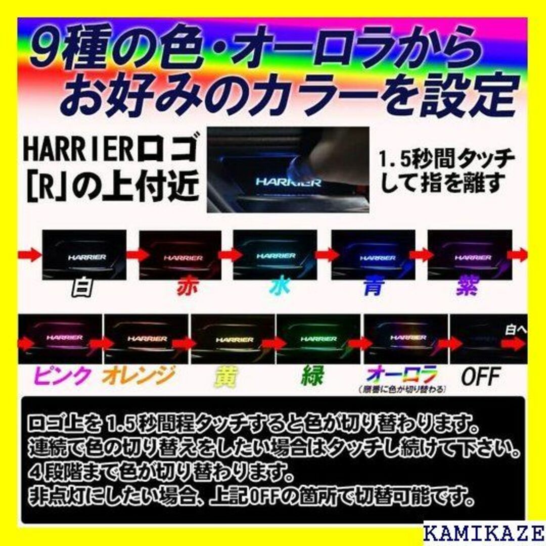☆在庫処分 ハリアー 80系専用 インナーハンドル LED ９色切替バージョン