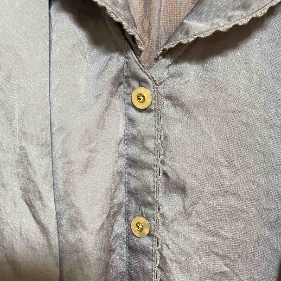 relacher(ルラシェ)のルラシェ ブラウス シャツ レース リボン レディースのトップス(シャツ/ブラウス(長袖/七分))の商品写真