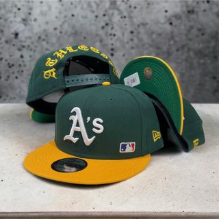 NEW ERA - NEW ERA 9FIFTY アスレチックス アーチロゴ ツートン