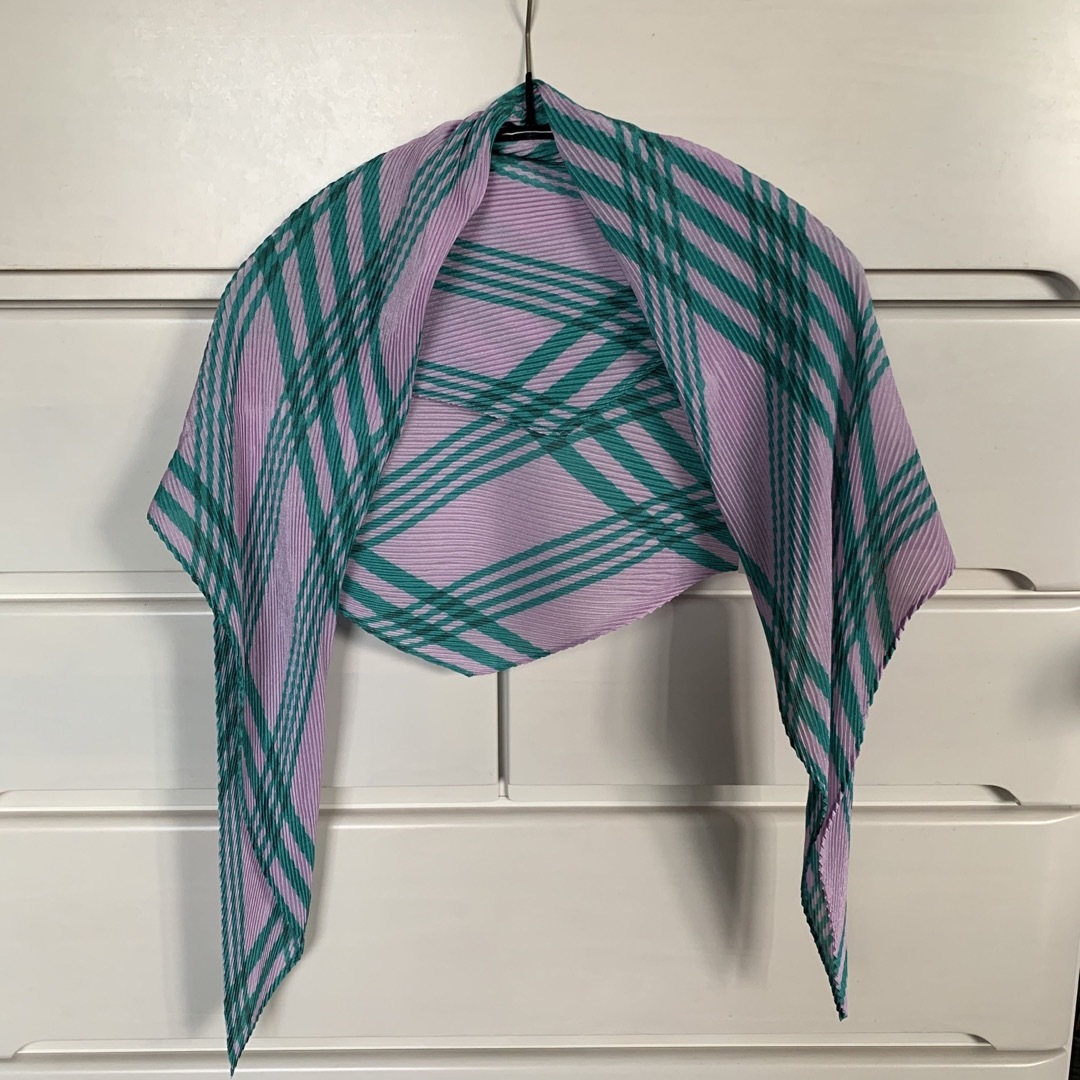 PLEATS PLEASE ISSEY MIYAKE - プリーツプリーズチェックスカーフの