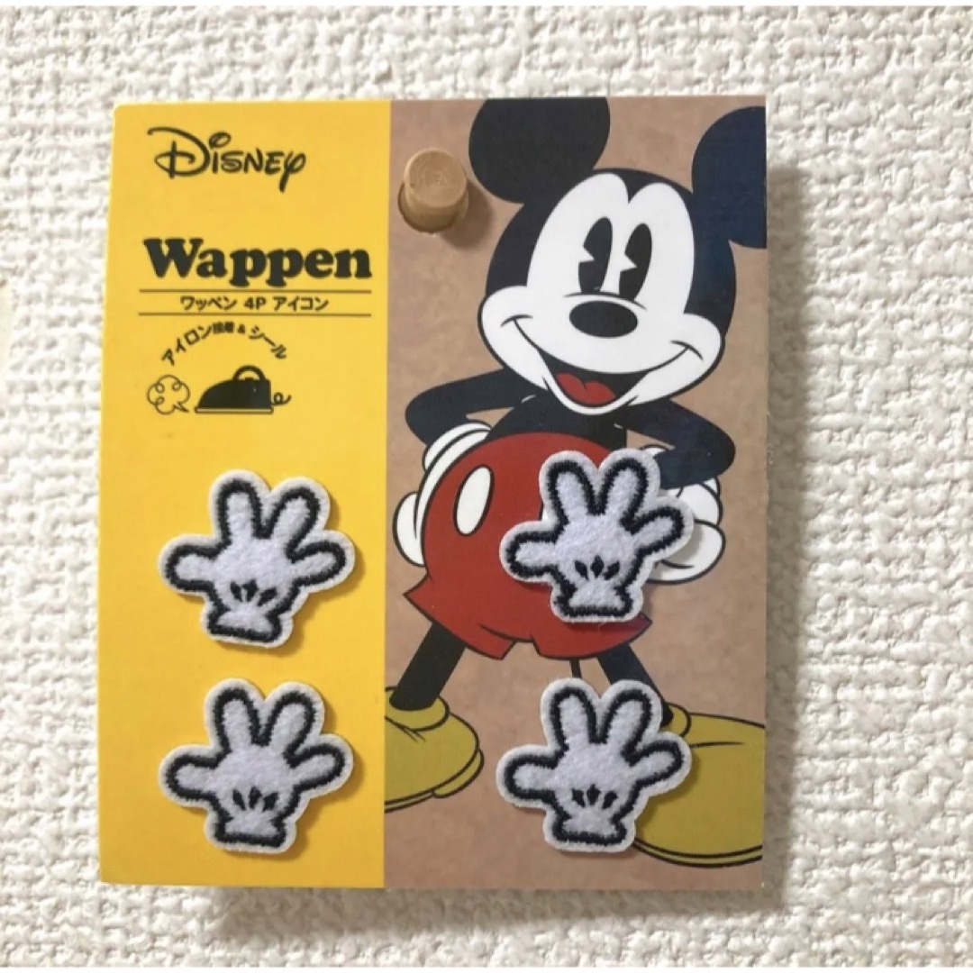 Disney(ディズニー)のミッキー ワッペン4枚セット ハンドメイドの素材/材料(各種パーツ)の商品写真