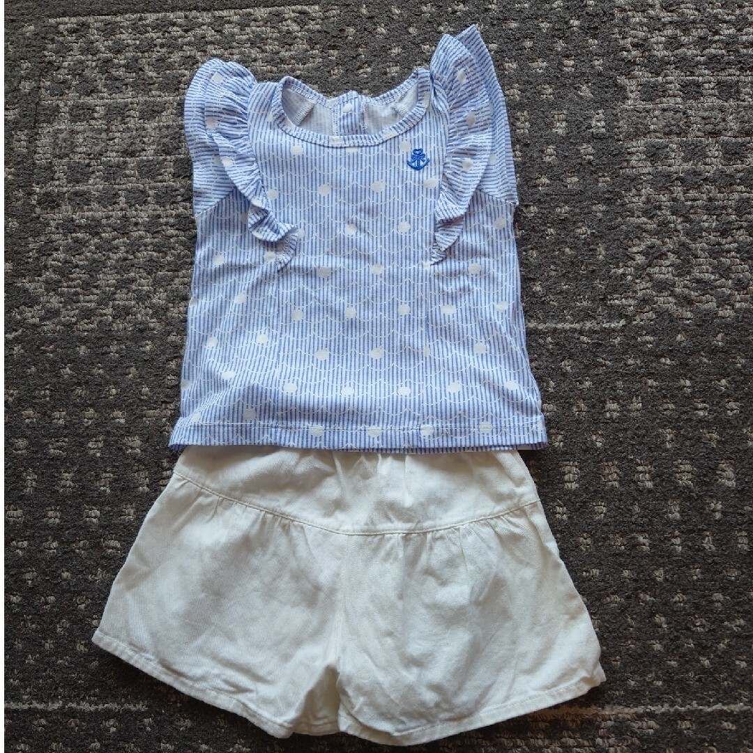 motherways(マザウェイズ)のマザウェイズ　夏セットアップ　90センチ キッズ/ベビー/マタニティのキッズ服男の子用(90cm~)(Tシャツ/カットソー)の商品写真