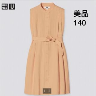 ユニクロ(UNIQLO)のUNIQLO U シアサッカーワンピース　140(ワンピース)