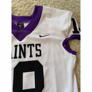 ナイキ(NIKE)のナイキ 半袖 ゲームシャツ　SAINTS 18 背番号 刺繍ロゴ Lサイズ(アメリカンフットボール)