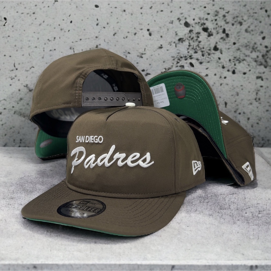 NEW ERA THE GOLFER パドレス ブラウン スクリプト 海外限定