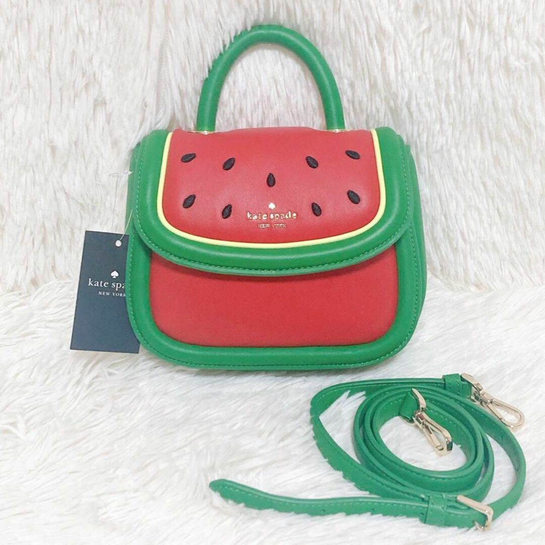 日本産】 ✨激レア✨kate spade 2wayショルダーバッグ スイカ レザー