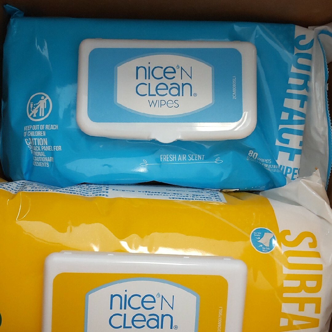 コストコ(コストコ)のコストコ nice clean wipes 4袋(内青1袋開封済) インテリア/住まい/日用品のインテリア/住まい/日用品 その他(その他)の商品写真