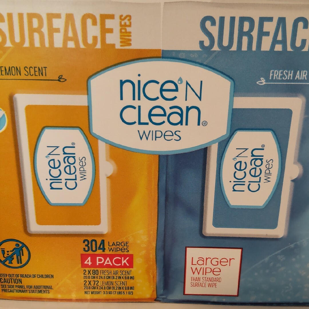 コストコ(コストコ)のコストコ nice clean wipes 4袋(内青1袋開封済) インテリア/住まい/日用品のインテリア/住まい/日用品 その他(その他)の商品写真