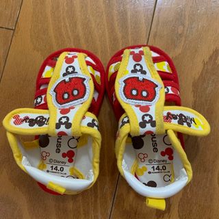 ベビーサンダル　ディズニー　ミッキー　14cm