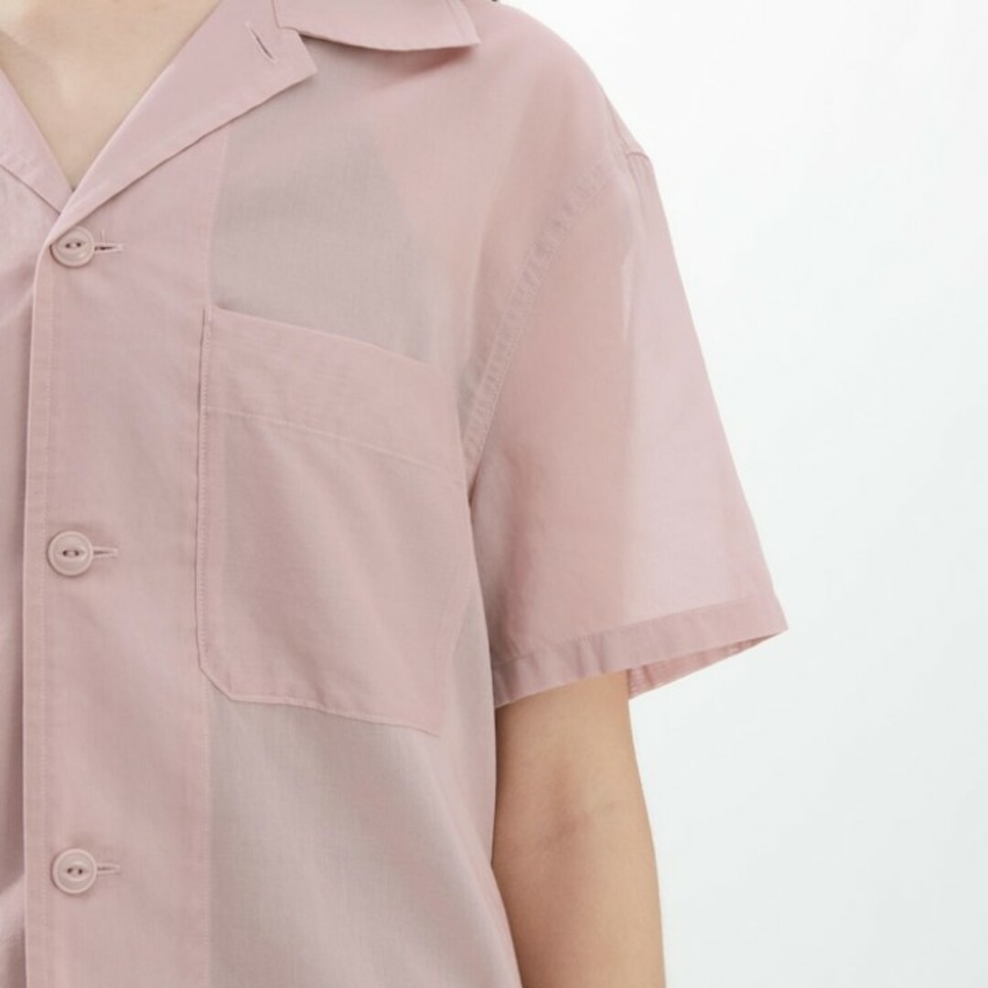 UNIQLO(ユニクロ)のUNIQLO　シアーコットンシャツ レディースのトップス(シャツ/ブラウス(半袖/袖なし))の商品写真