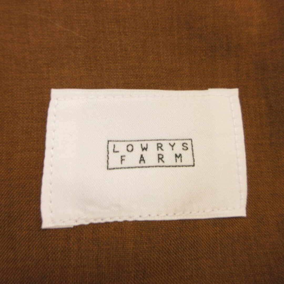 LOWRYS FARM(ローリーズファーム)のローリーズファーム LOWRYS FARM シャツジャケット 半袖 茶 F レディースのジャケット/アウター(その他)の商品写真