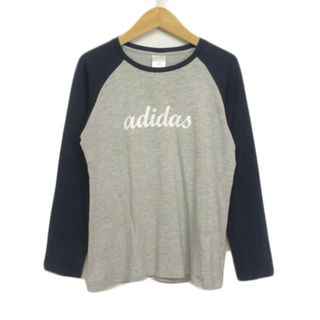 アディダス(adidas)のアディダス adidas カットソー Tシャツ ロンT ラグラン ロゴ L(カットソー(長袖/七分))