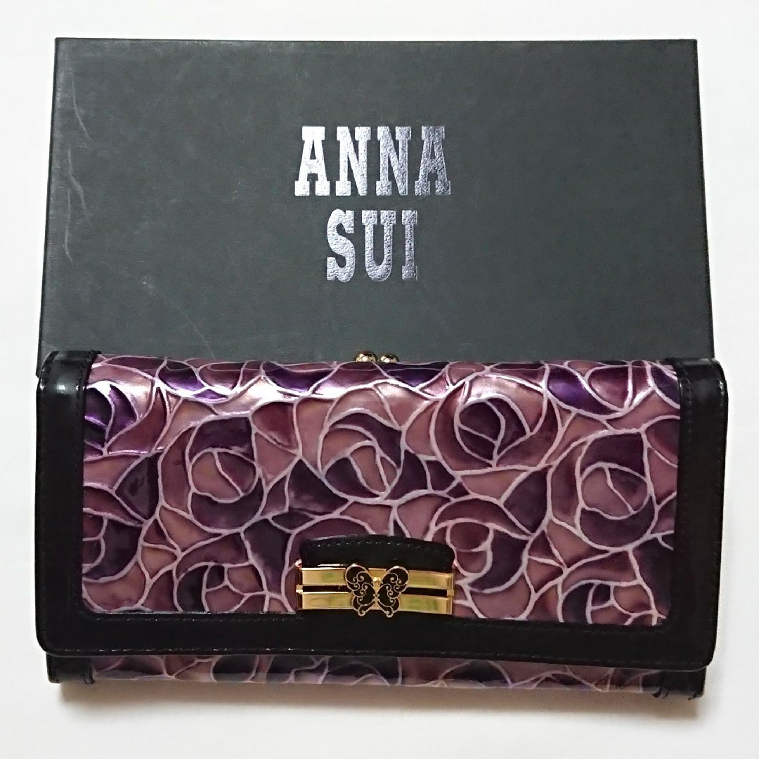 ANNA SUI アナスイ ドルチェ かぶせ長財布 バラ ステンドグラス 新品