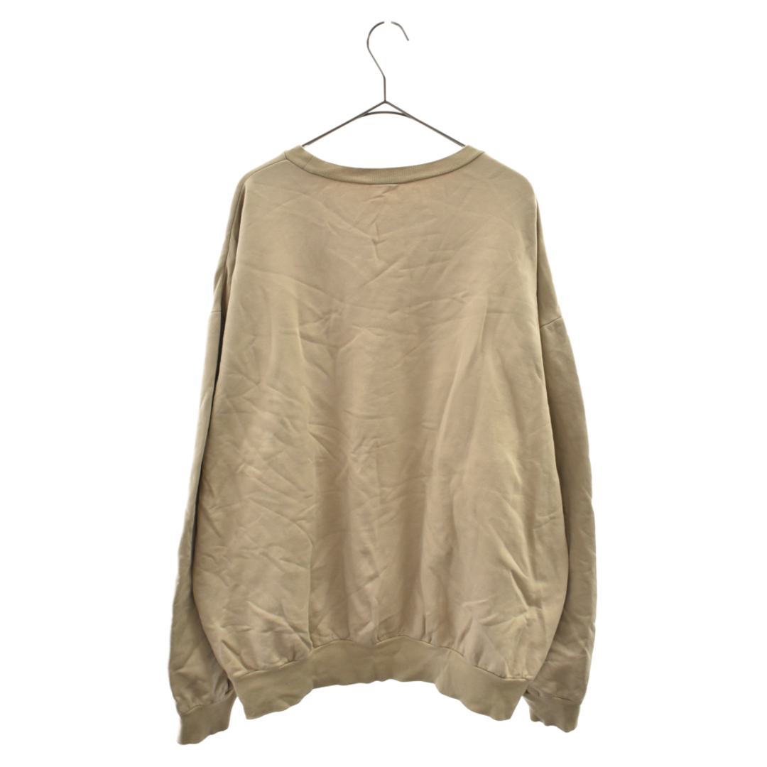 AURALEE オーラリー 20AW ELASTIC HIGH GAUGE SWEAT クルーネックスウェット トレーナー A20AP02NU ベージュ