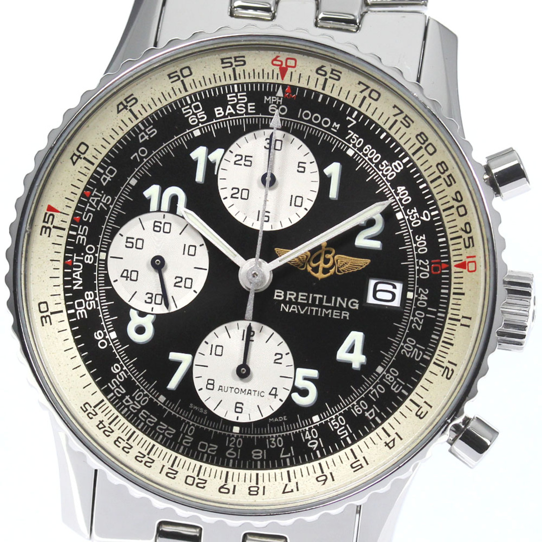 ブライトリング BREITLING A13019 オールドナビタイマー クロノグラフ 自動巻き メンズ 箱付き_750365