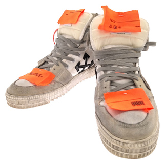 OFF-WHITE オフホワイト Low 3.0 Off-court High-top Sneakers ハイカットスニーカー シューズ ホワイト/ブルー OMIA065S188000160130