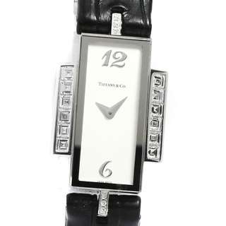 ティファニー(Tiffany & Co.)のティファニー TIFFANY&Co. カクテルウォッチ K18WG ダイヤモンド クォーツ レディース 良品 _760227(腕時計)