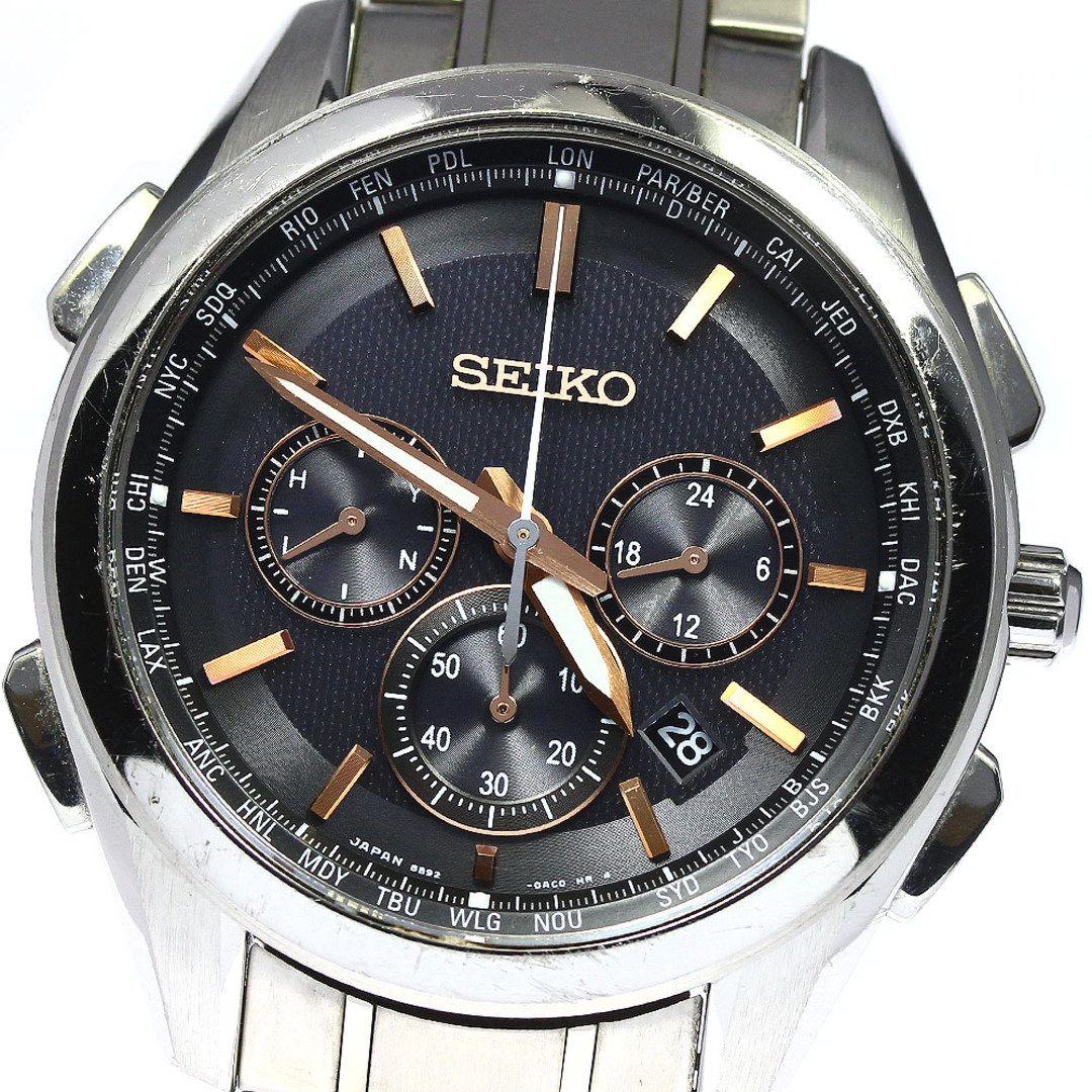 セイコー SEIKO SAGA199/8B92-0AA0 ブライツ クロノグラフ ソーラー電波 メンズ _759918