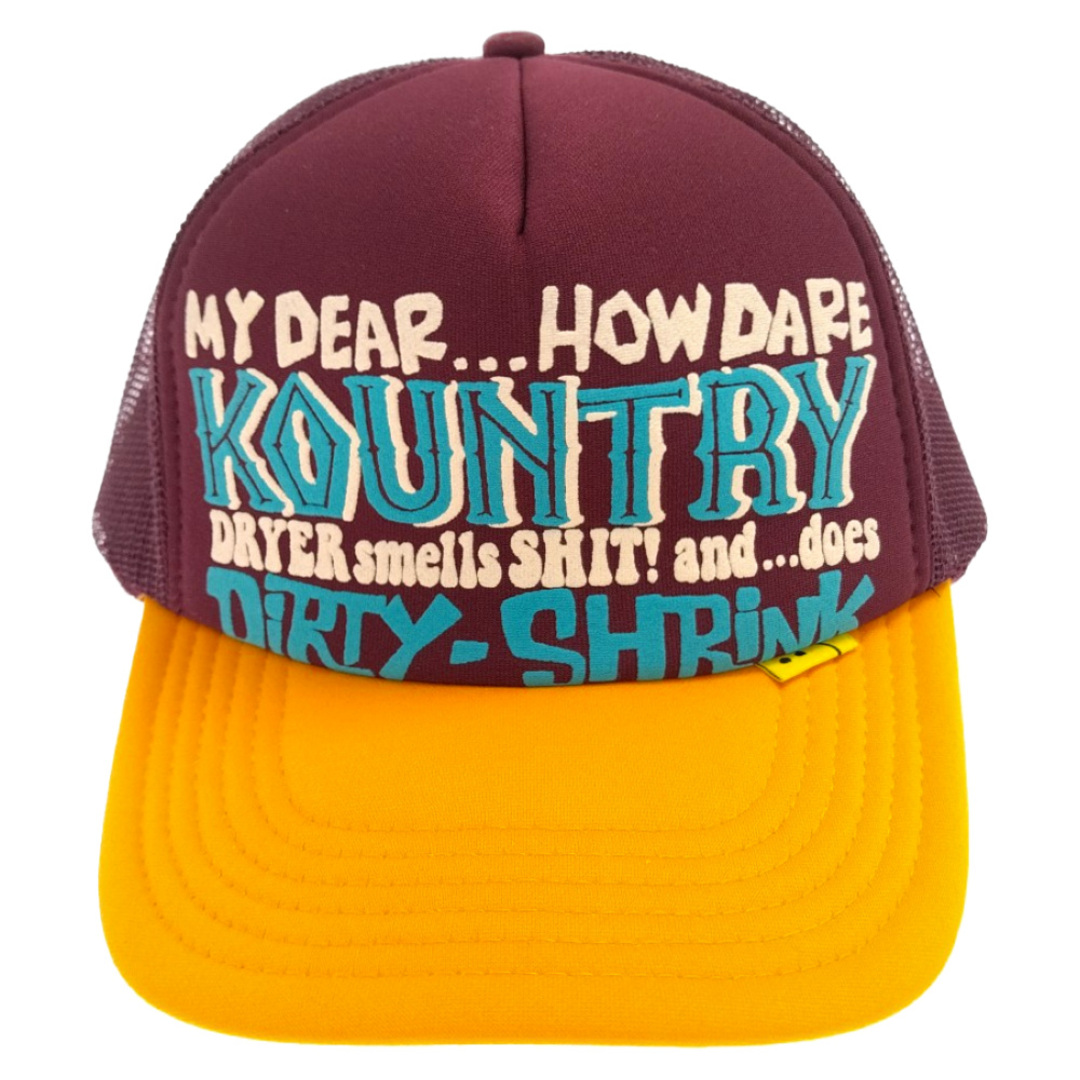 KAPITAL キャピタル KOUNTRY DIRTY SHRINK KR2304XH30 ロゴプリントトラックキャップ メッシュキャップ 帽子 マルチキャップ