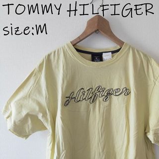 トミーヒルフィガー(TOMMY HILFIGER)のTOMMY HILFIGER トミーヒルフィガー Tシャツ 半袖 イエロー M(Tシャツ/カットソー(半袖/袖なし))