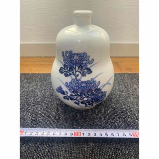 伝統工芸◇有田焼◇ ひょうたん瓢箪形花瓶 花器 飾壺 時代物 骨董品 古