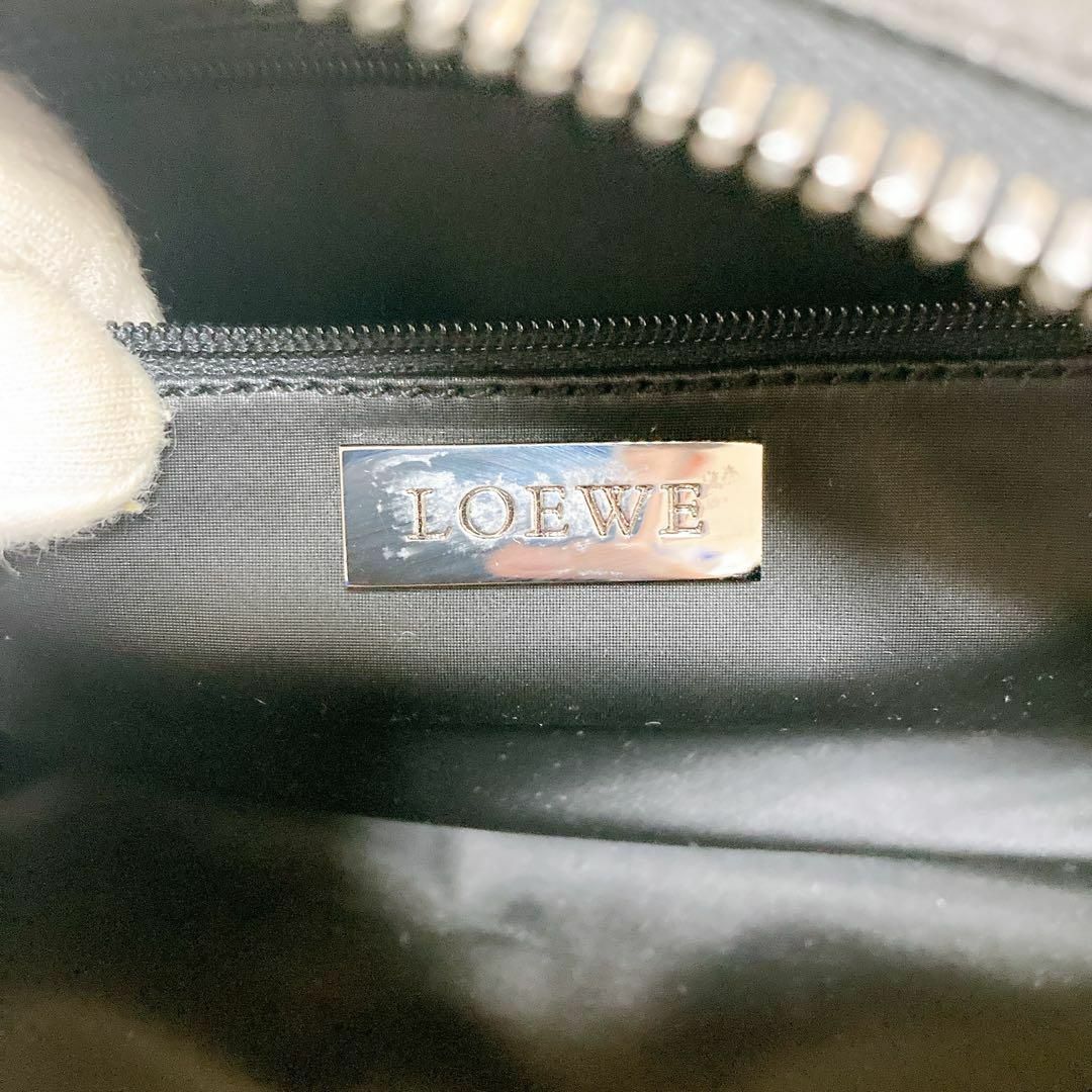 ✨美品✨LOEWE ロエベ　セカンドバッグ アナグラム　ポーチ　ブラック