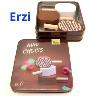 Erzi 缶入りミニショックアイス　木のおままごと　木のおもちゃ(その他)