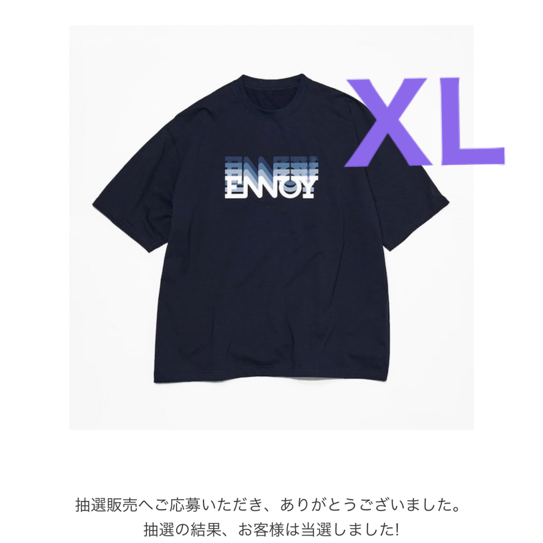 ENNOY ELECTRIC LOGO GRADATION SS TEEトップス