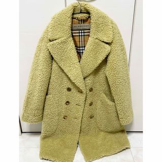 バーバリー(BURBERRY)のBurberry バーバリー デディベアコート アウター ファー ブラウン(毛皮/ファーコート)