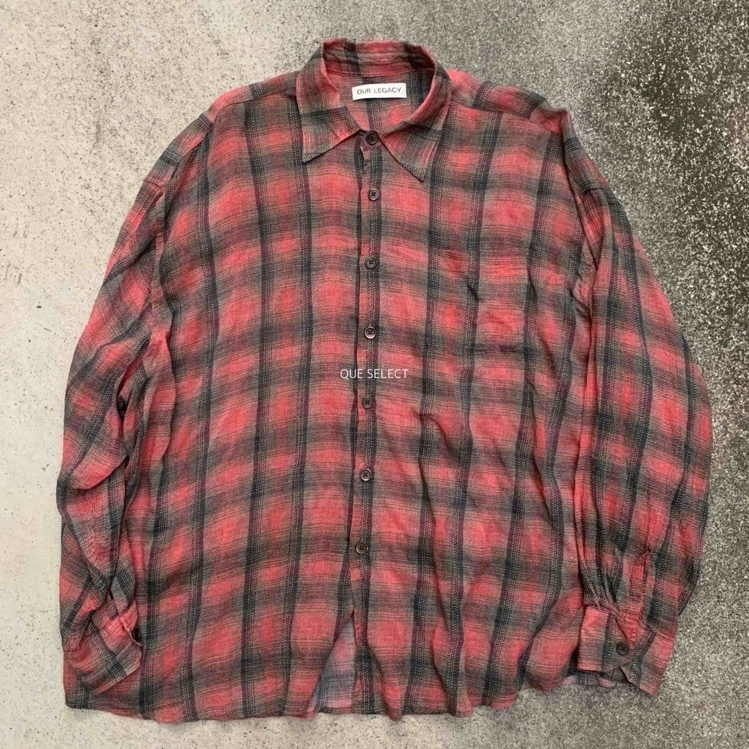 即完品　新品未使用　23SS OUR LEGACY BORROWED SHIRT