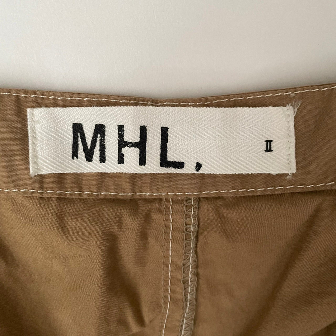 MHL. エムエイチエル 極美品 希少 ワイドパンツ ライトブラウン