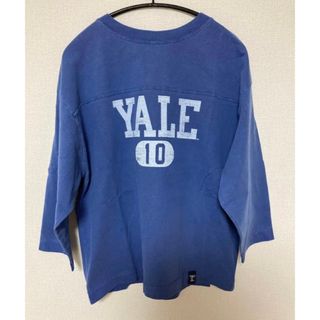 フレームワーク(FRAMeWORK)の新品　FRAMeWORK YALE/クオータースリーブフットボールT ブルー(Tシャツ(半袖/袖なし))