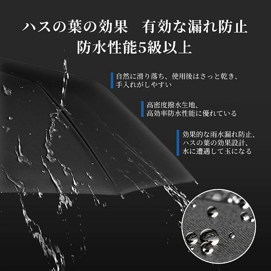  折りたたみ傘 最新・超大24本双骨・順折り式 折り畳み傘 大きい ワンタッチ  メンズのファッション小物(傘)の商品写真