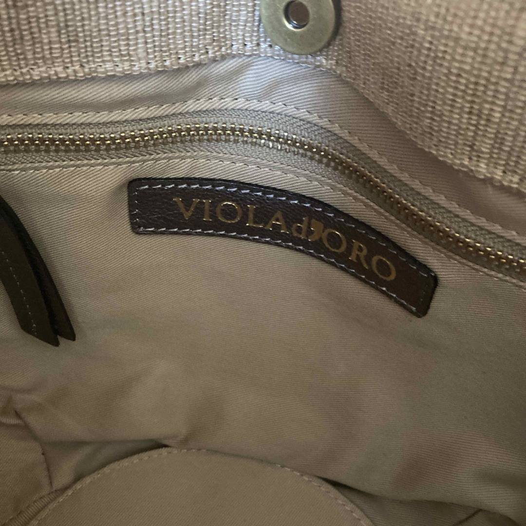 VIOLAd'ORO(ヴィオラドーロ)のヴィオラロード　カゴバック　未使用品 レディースのバッグ(かごバッグ/ストローバッグ)の商品写真