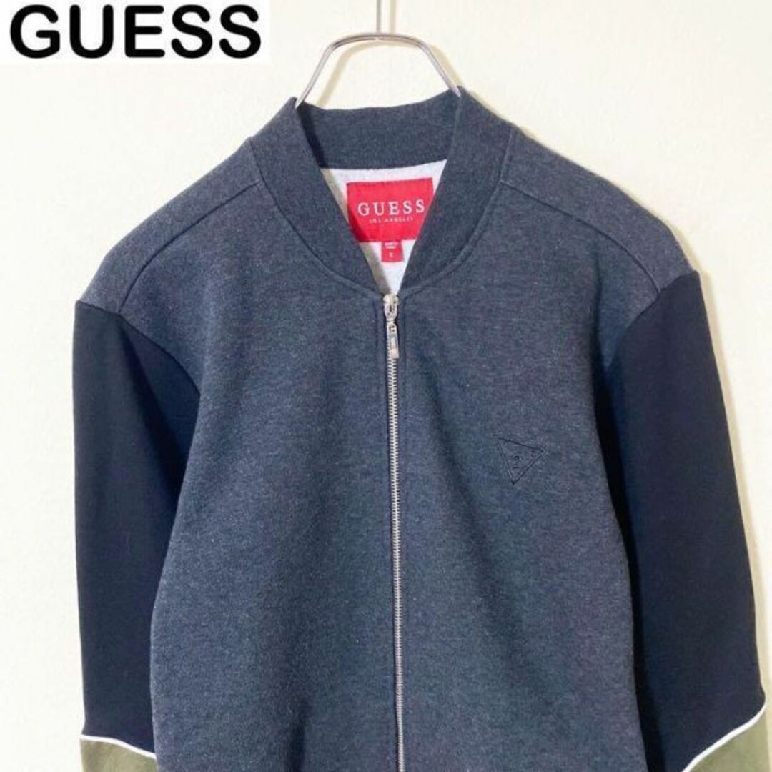 GUESS(ゲス)のGUESS ゲス　刺繍ロゴ　ブルゾン　ジャケット　古着　ストリート　アメカジM メンズのジャケット/アウター(ブルゾン)の商品写真