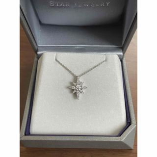 スタージュエリー(STAR JEWELRY)のスタージュエリー　クロッシングスター　pt950 ダイヤネックレス(ネックレス)